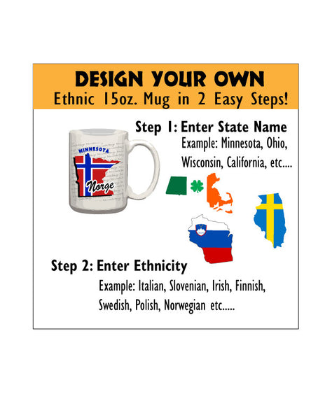 Personalized Coffee Mug - Ethnic - 15 Ounce Coffee Cup