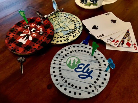 Ely Cribbage Board Ornament