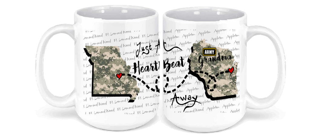 Personalized Coffee Mug - Army - 15 Ounce Coffee Cup