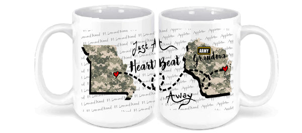 Personalized Coffee Mug - Army - 15 Ounce Coffee Cup