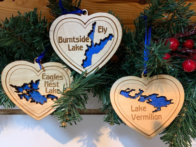 Heart Lake Ornament